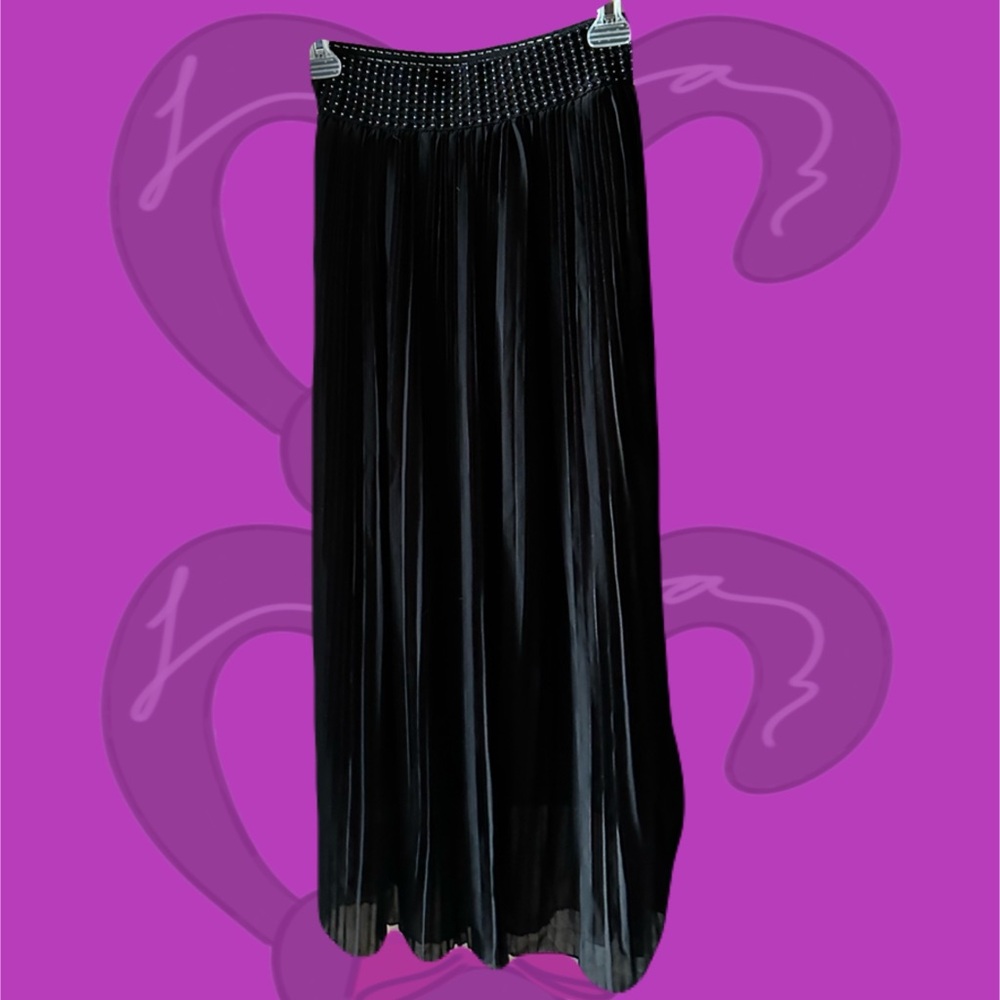 MAGIC Elegant Black Micro Pleated Skirt